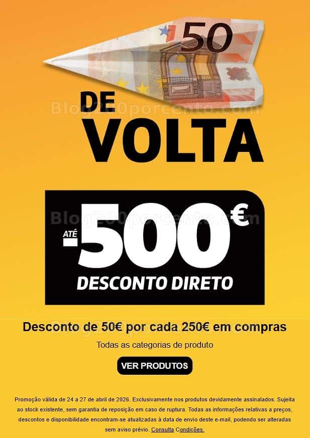 ALERTA - Até 500€ de desconto RADIO POPULAR Promoções de 24 a 27 abril